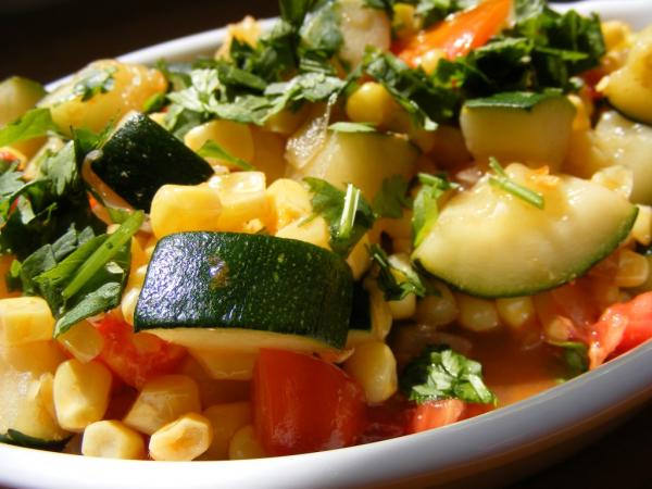 Calabacitas Con Elote (Zucchini with Corn)